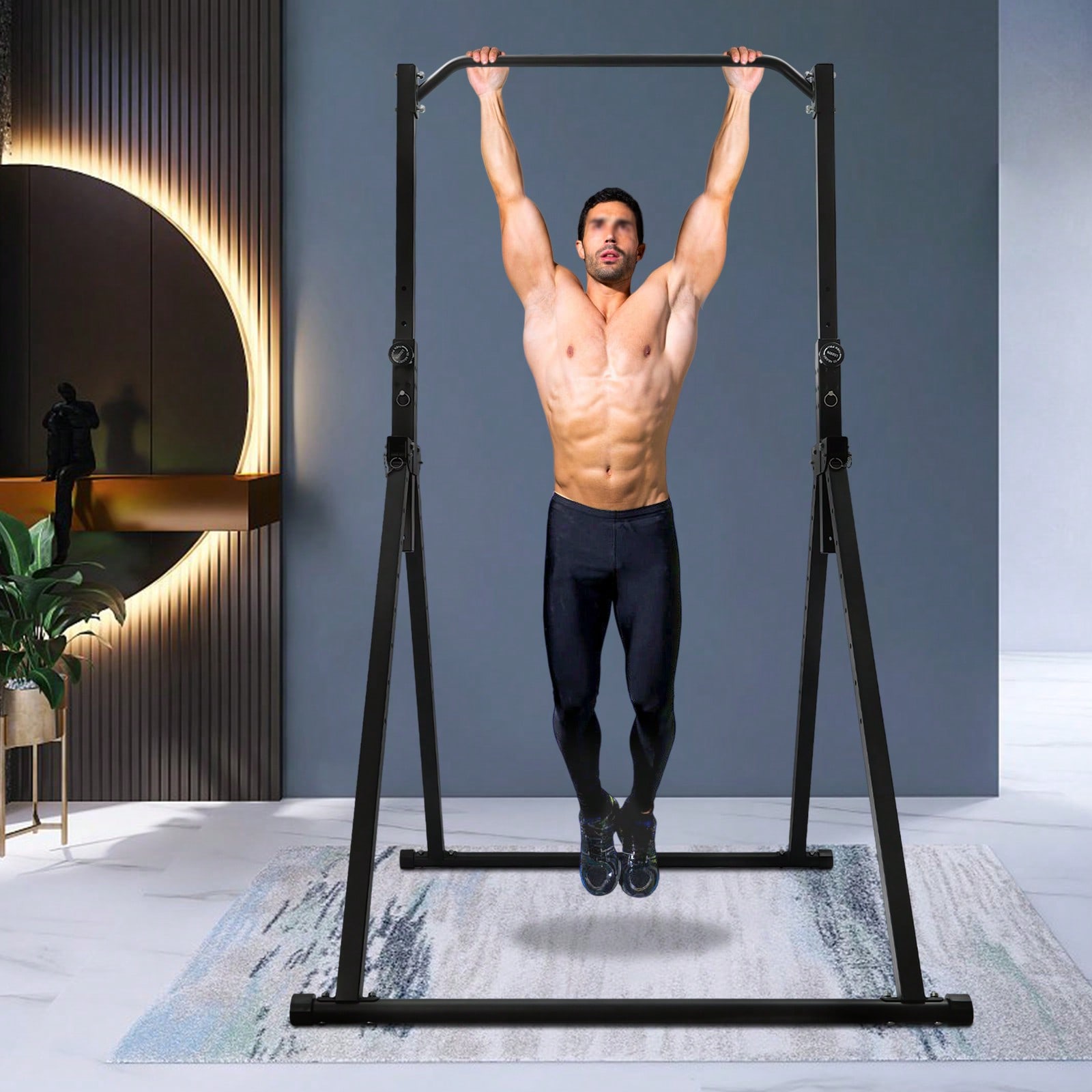 Home Bar And Gym - محطة تمارين السحب المثلثية، قضيب سحب