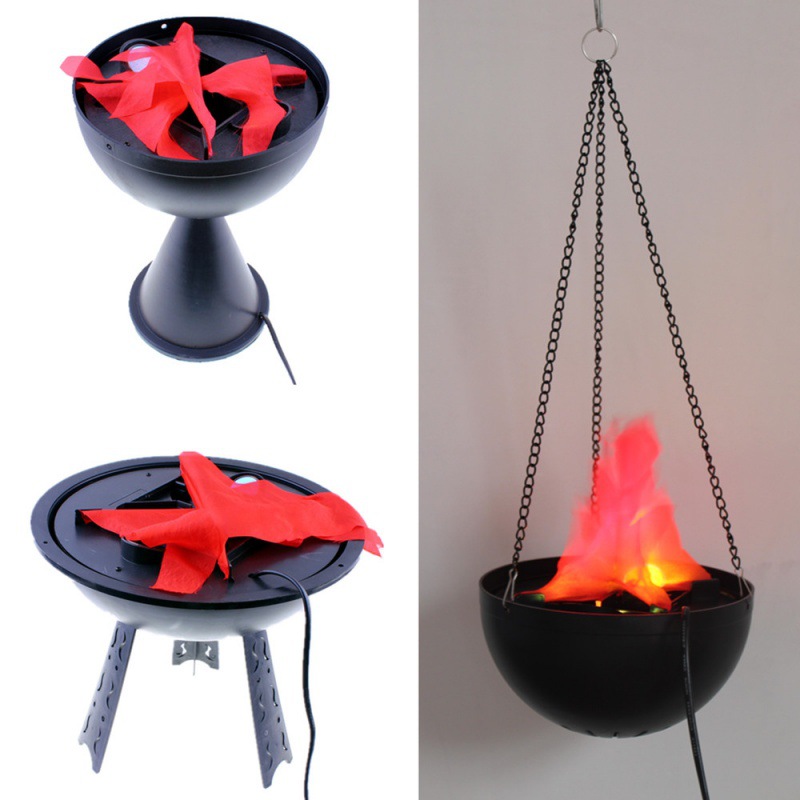Home Bar Accessories - مصباح لهب ثلاثي الأبعاد مزيف، إضاءة