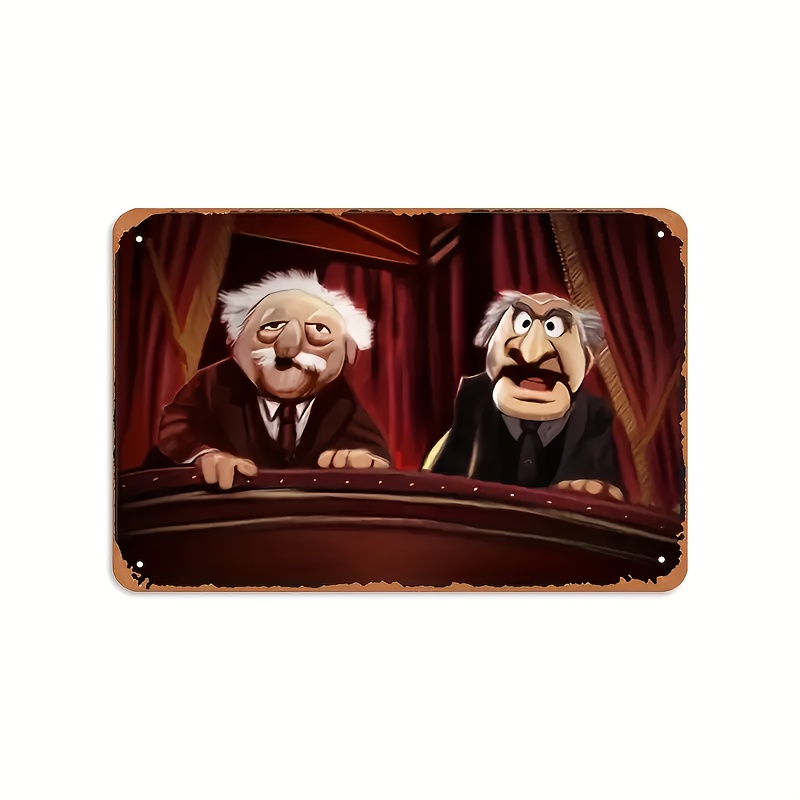 Home Bar And Theater - لوحة جدارية معدنية عتيقة من ستاتلر
