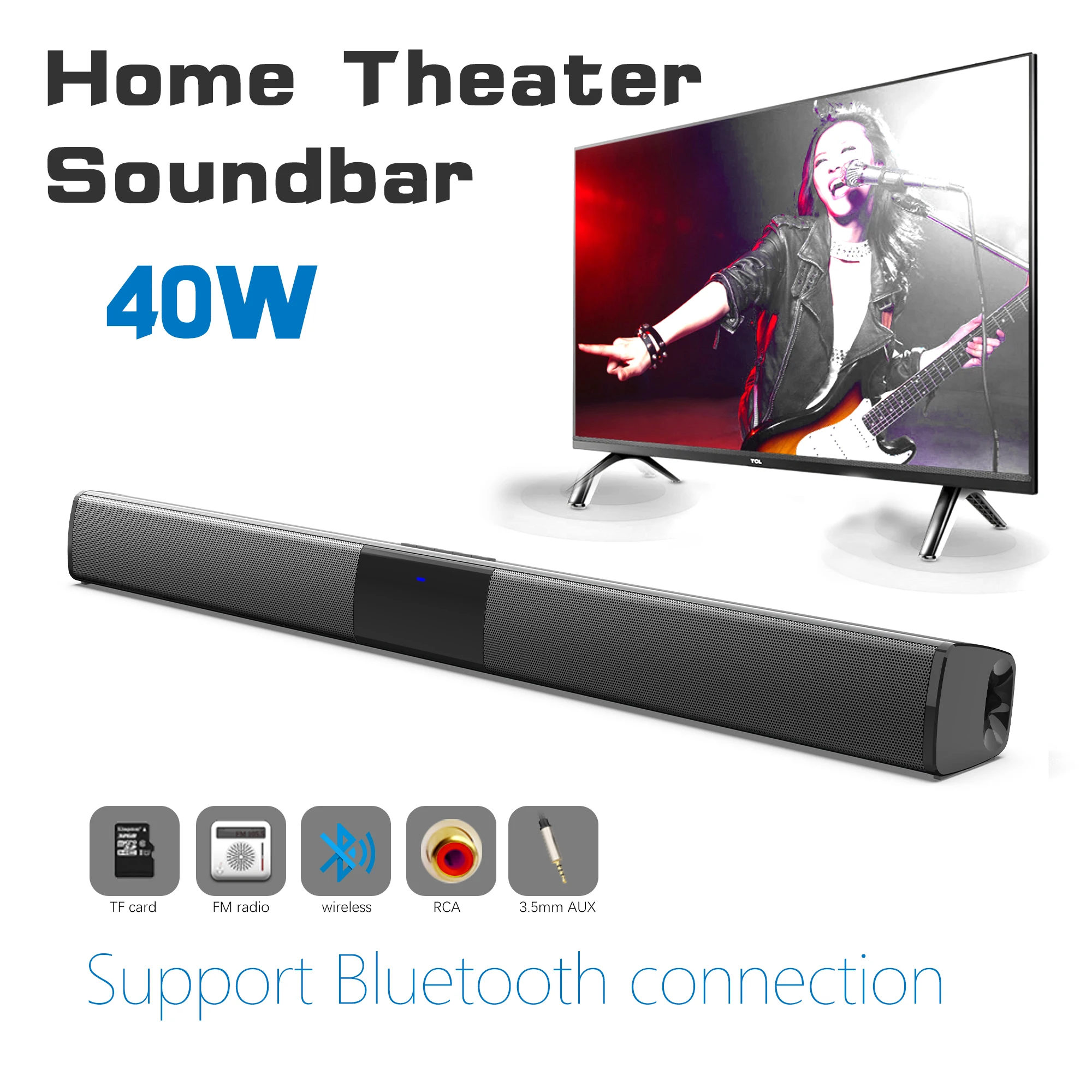 40 واط عالية الطاقة مكبرات الص - مراجعة Home Bar And Theater وسعره